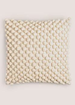 Cream Bobble Cushion