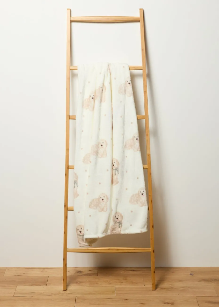 Cream Cockapoo Throw