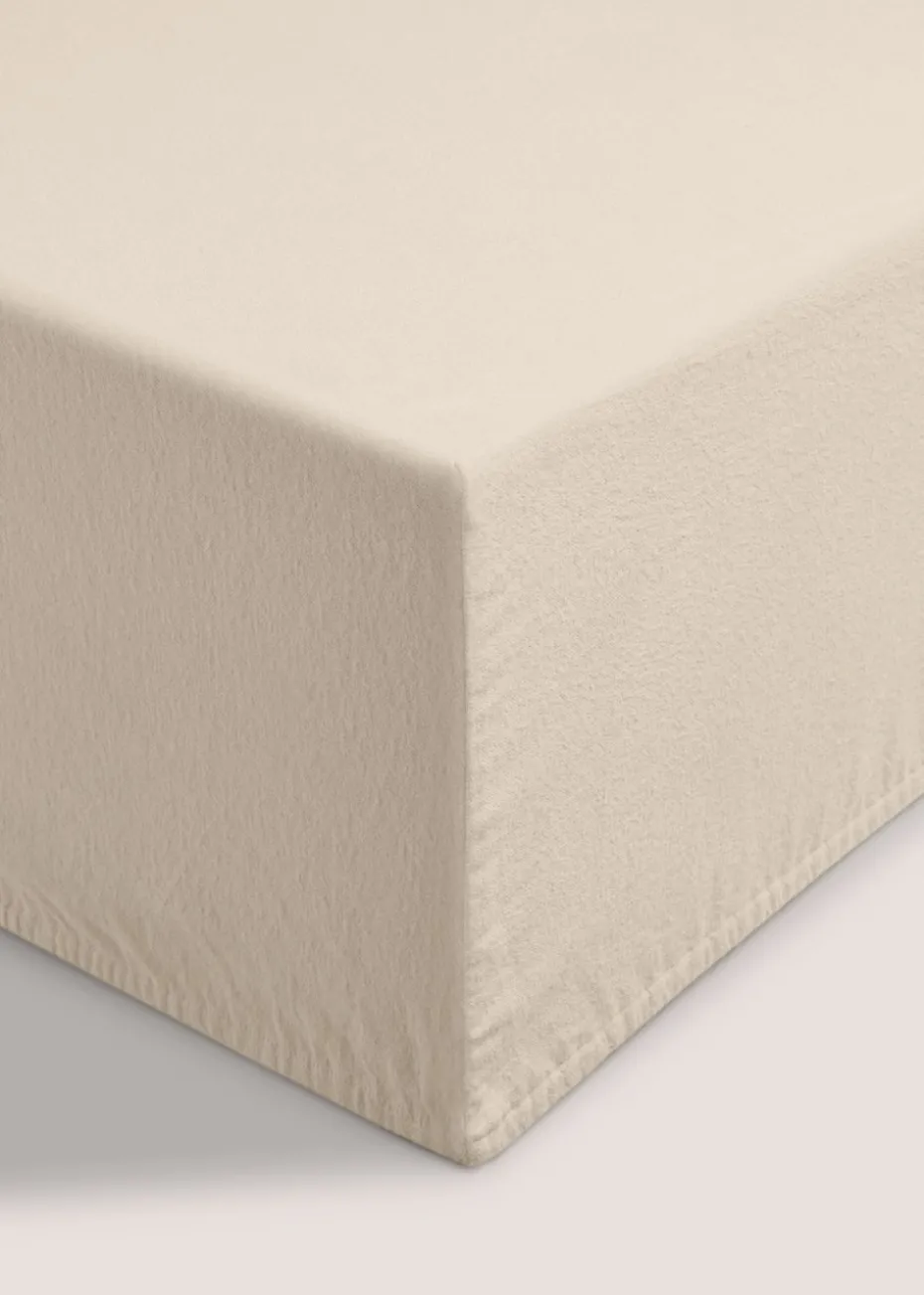 Cream Extra Deep Bed Sheet (180 Thread Count)