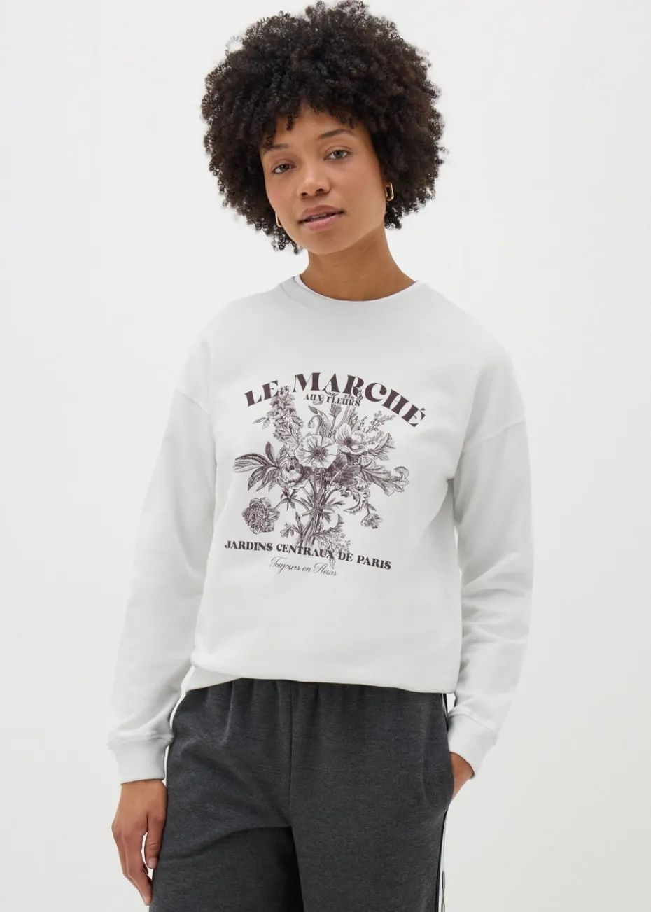 Cream Le Marche Graphic Sweatshirt