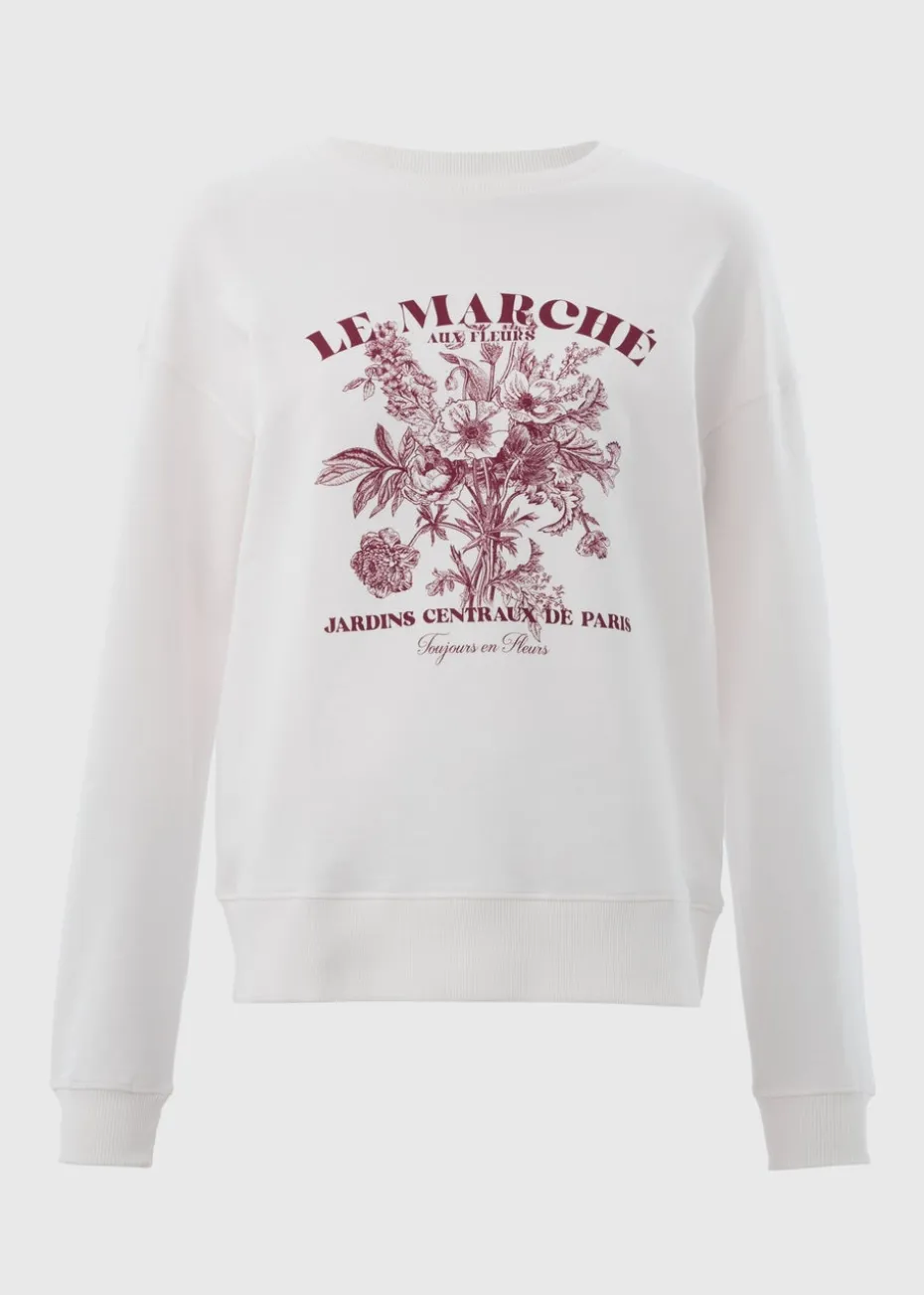Cream Le Marche Graphic Sweatshirt