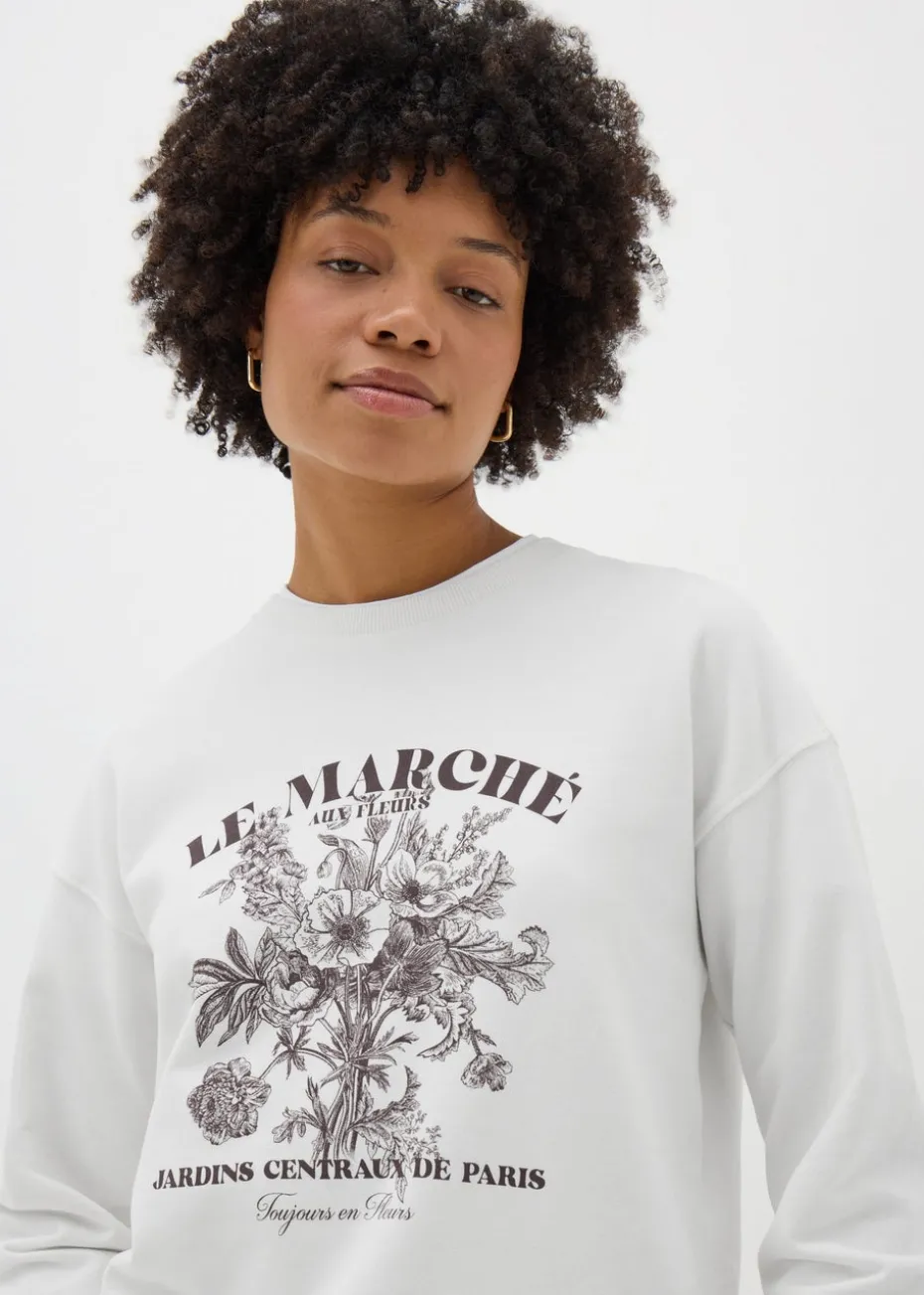 Cream Le Marche Graphic Sweatshirt