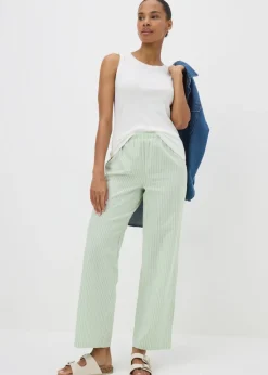 Cream Ribbed Vest