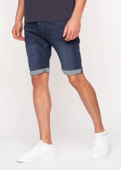 Crosshatch Dark Wash Tadcaster Denim Shorts