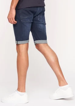 Crosshatch Dark Wash Tadcaster Denim Shorts
