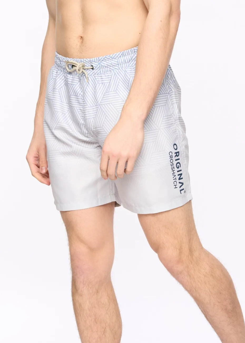 Crosshatch Light Stone Layotta Swim Shorts