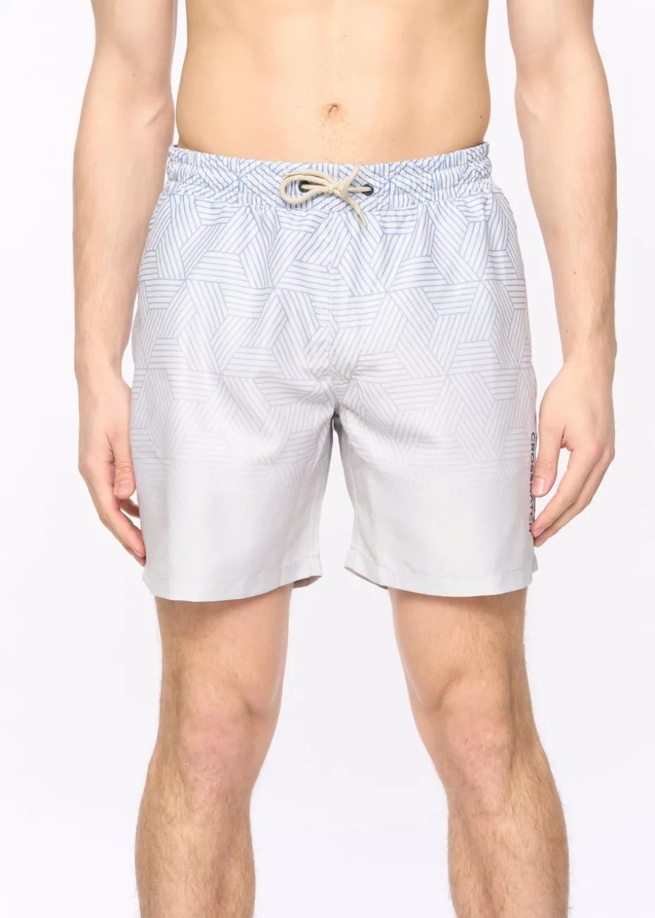 Crosshatch Light Stone Layotta Swim Shorts