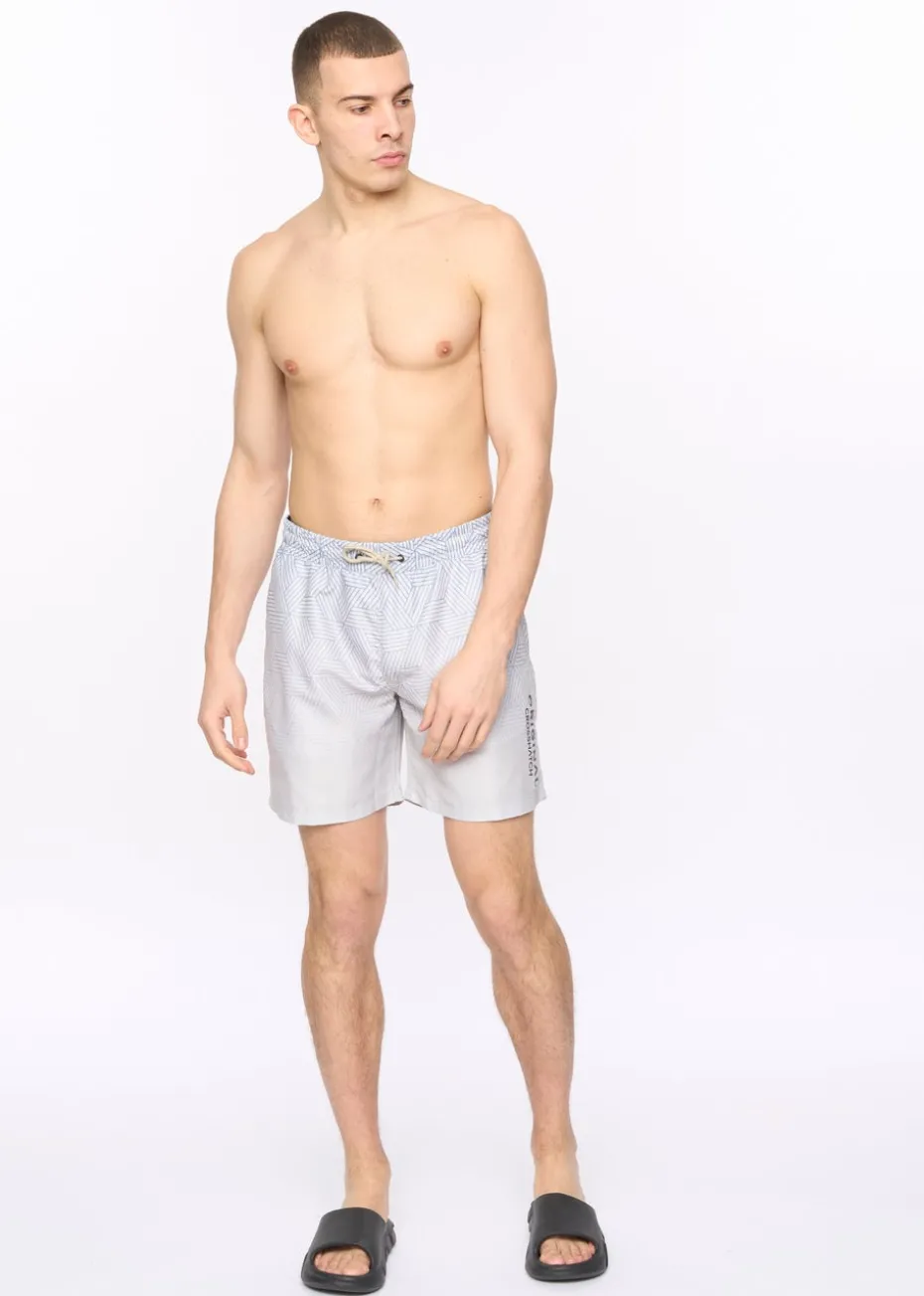 Crosshatch Light Stone Layotta Swim Shorts