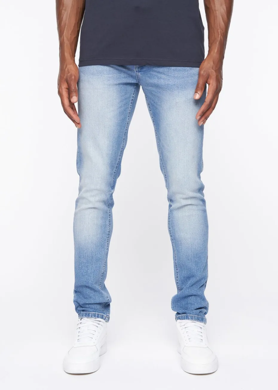Crosshatch Light Wash Barbeck Slim Fit Denim
