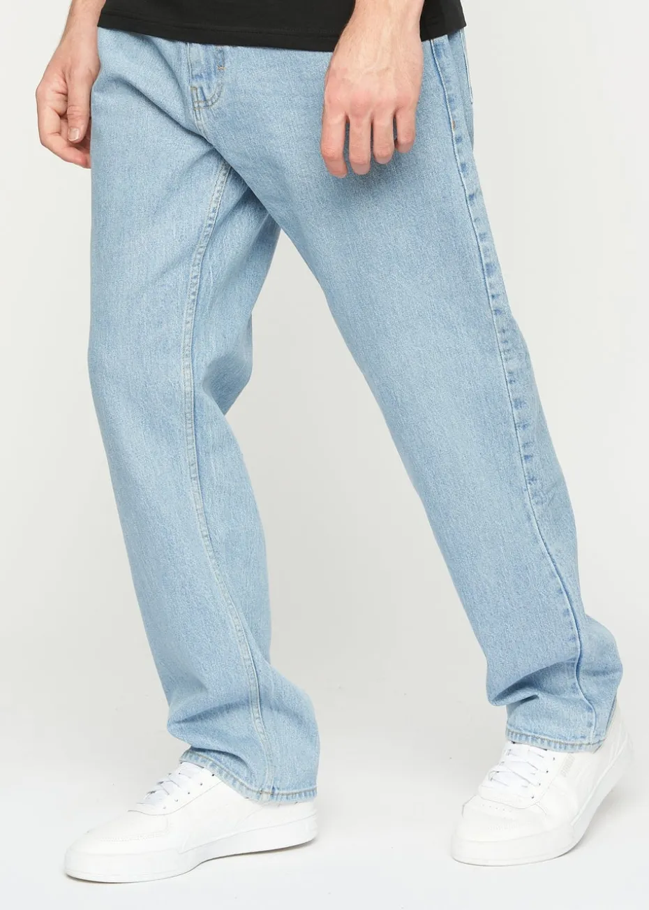 Crosshatch Light Wash Tillman Baggy Jeans
