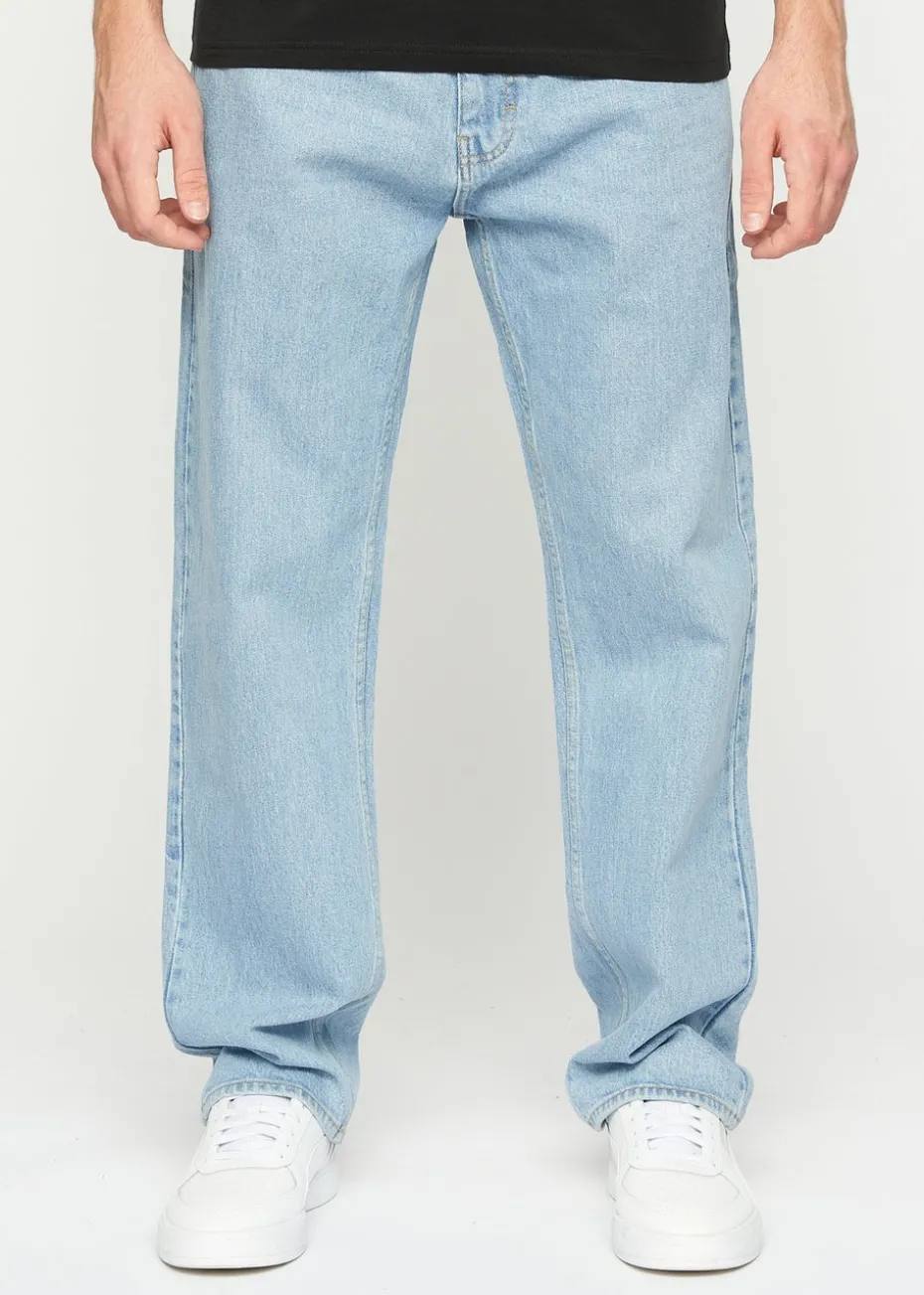 Crosshatch Light Wash Tillman Baggy Jeans