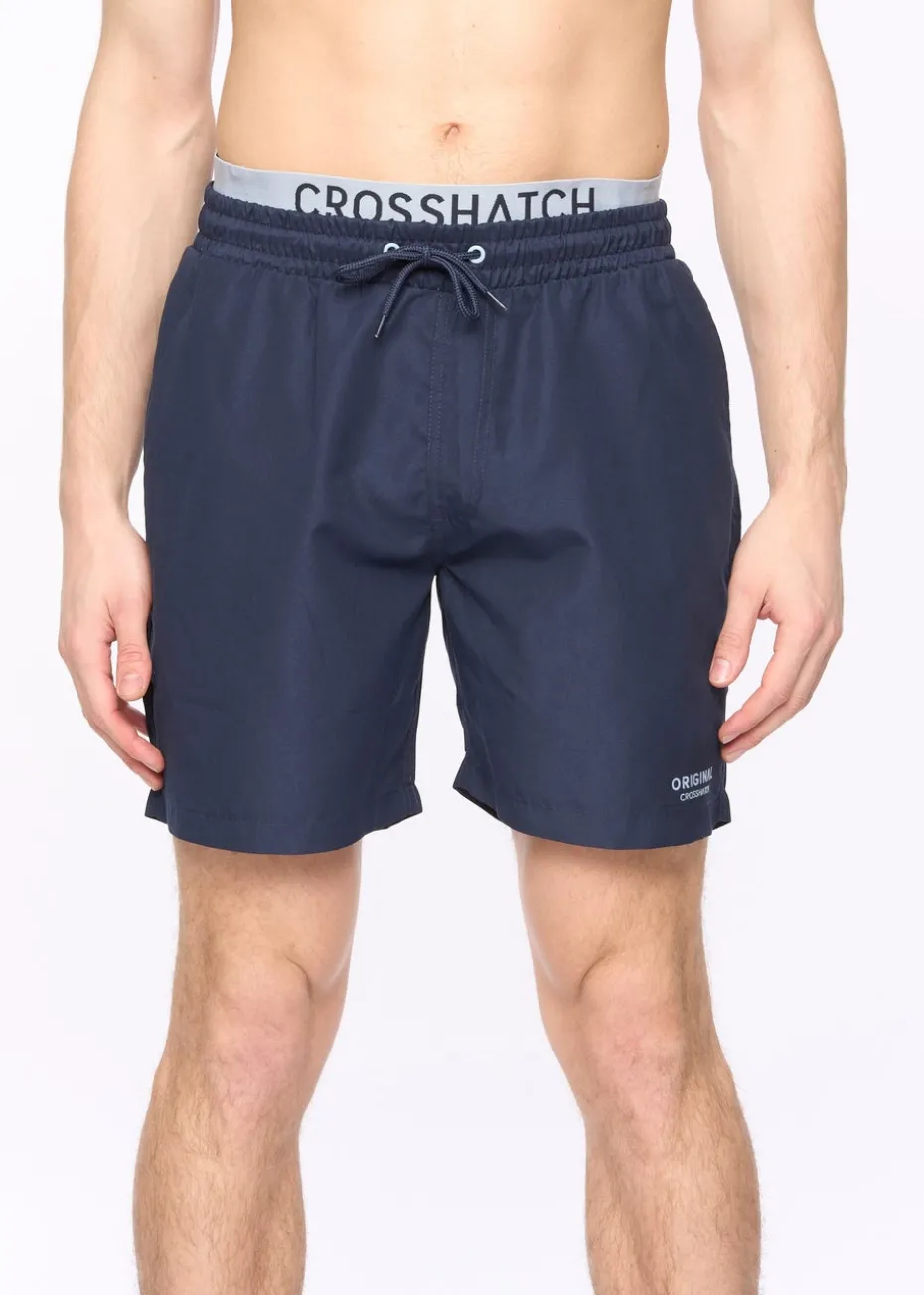 Crosshatch Navy Rembrandts Swim Shorts