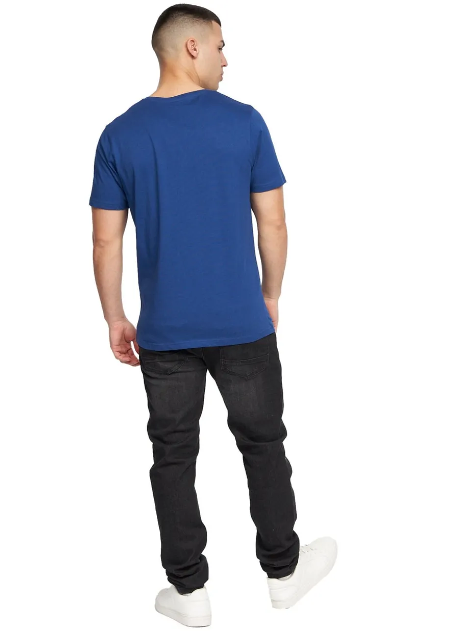 Crosshatch Navy/White Raynen T-Shirt (2 Pack)