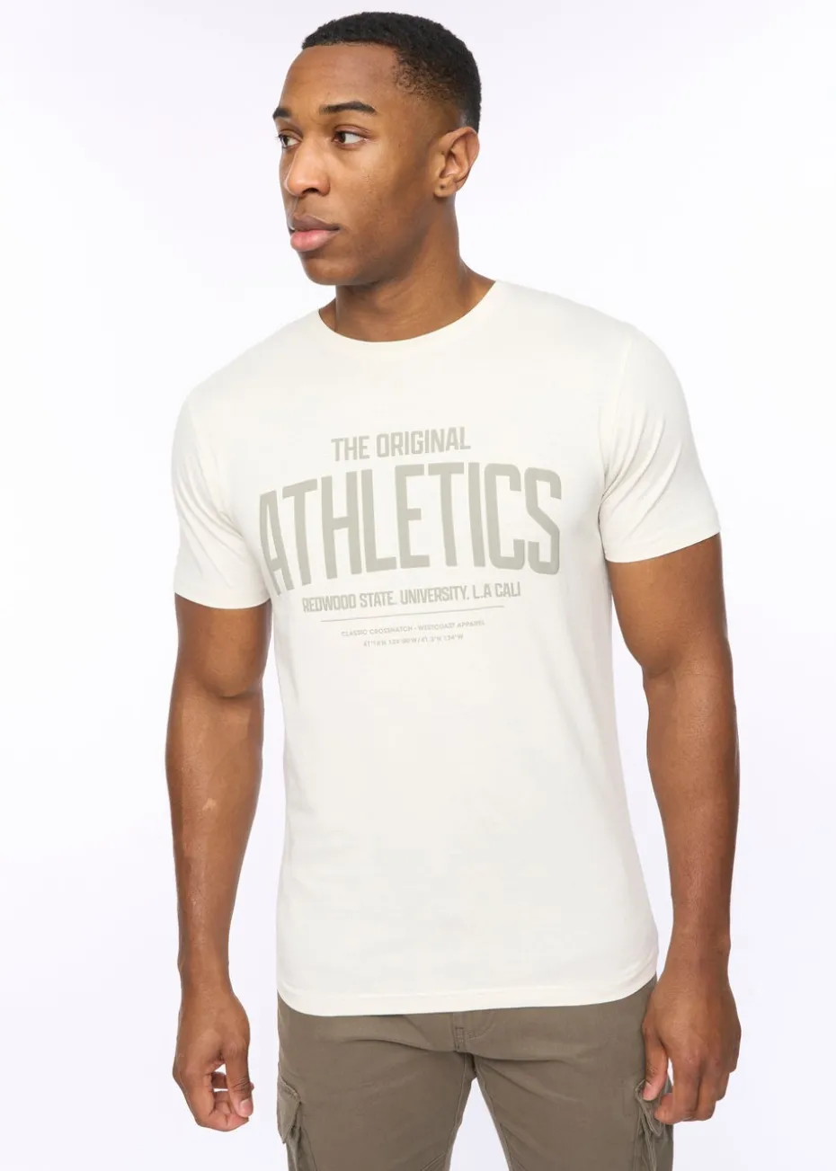 Crosshatch Off White Athwood T-Shirt