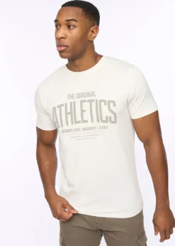 Crosshatch Off White Athwood T-Shirt