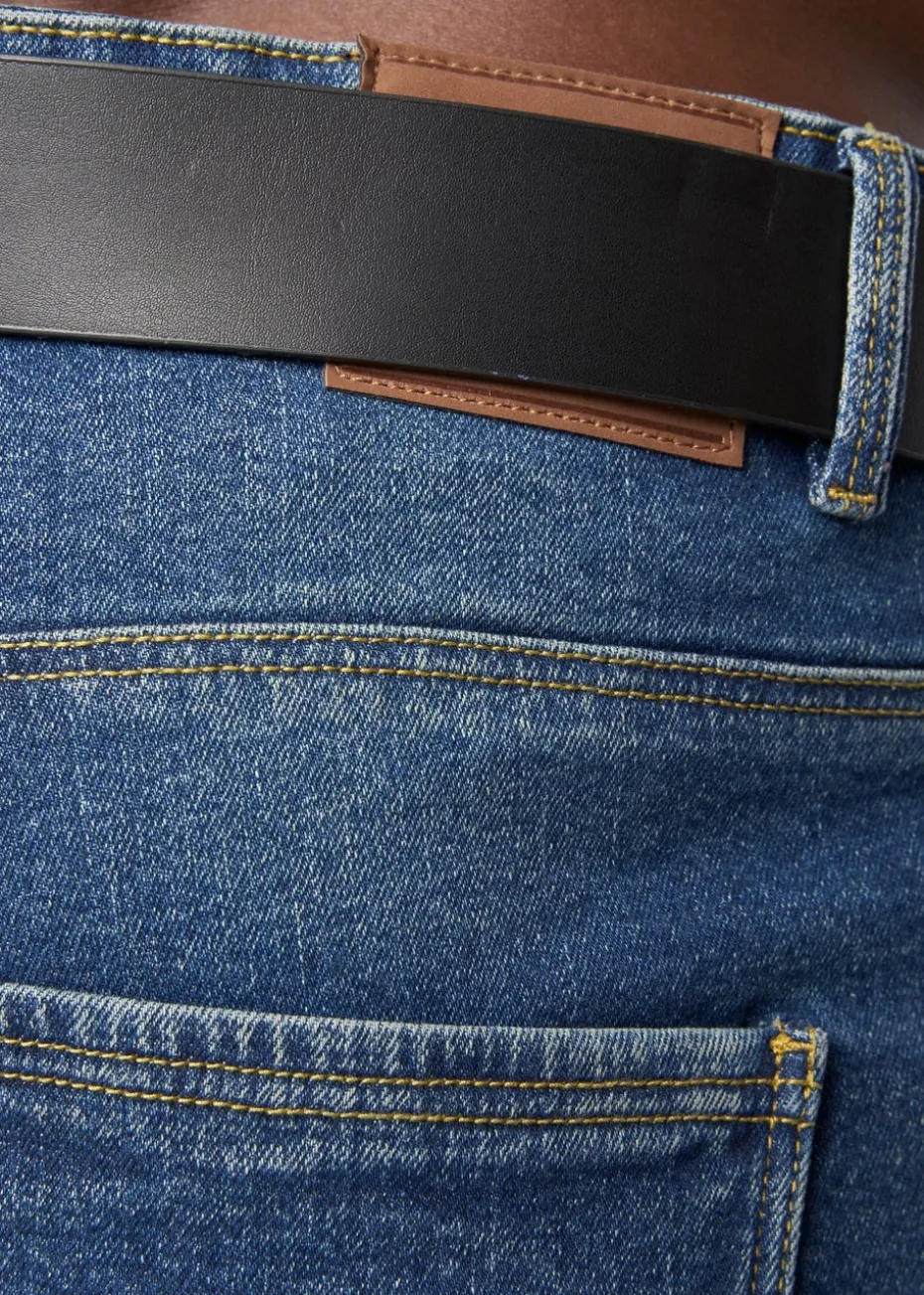 Crosshatch Stone Wash Cadman Straight Jeans