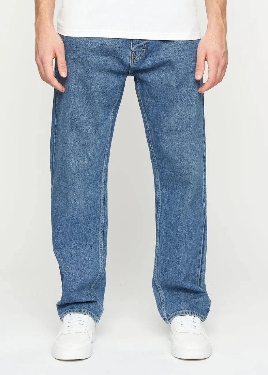 Crosshatch Stone Wash Tillman Baggy Jeans