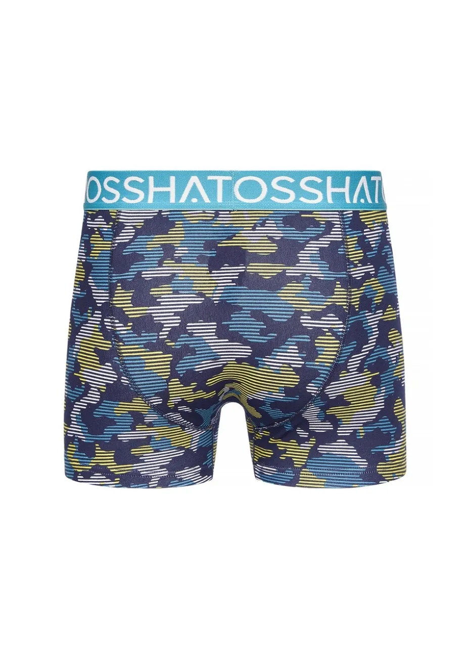 Crosshatch Teal Linamo MVE Open Fly 3 Pack Boxers