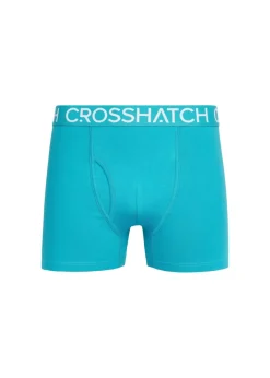 Crosshatch Teal Lynol Boxers (3 Pack)