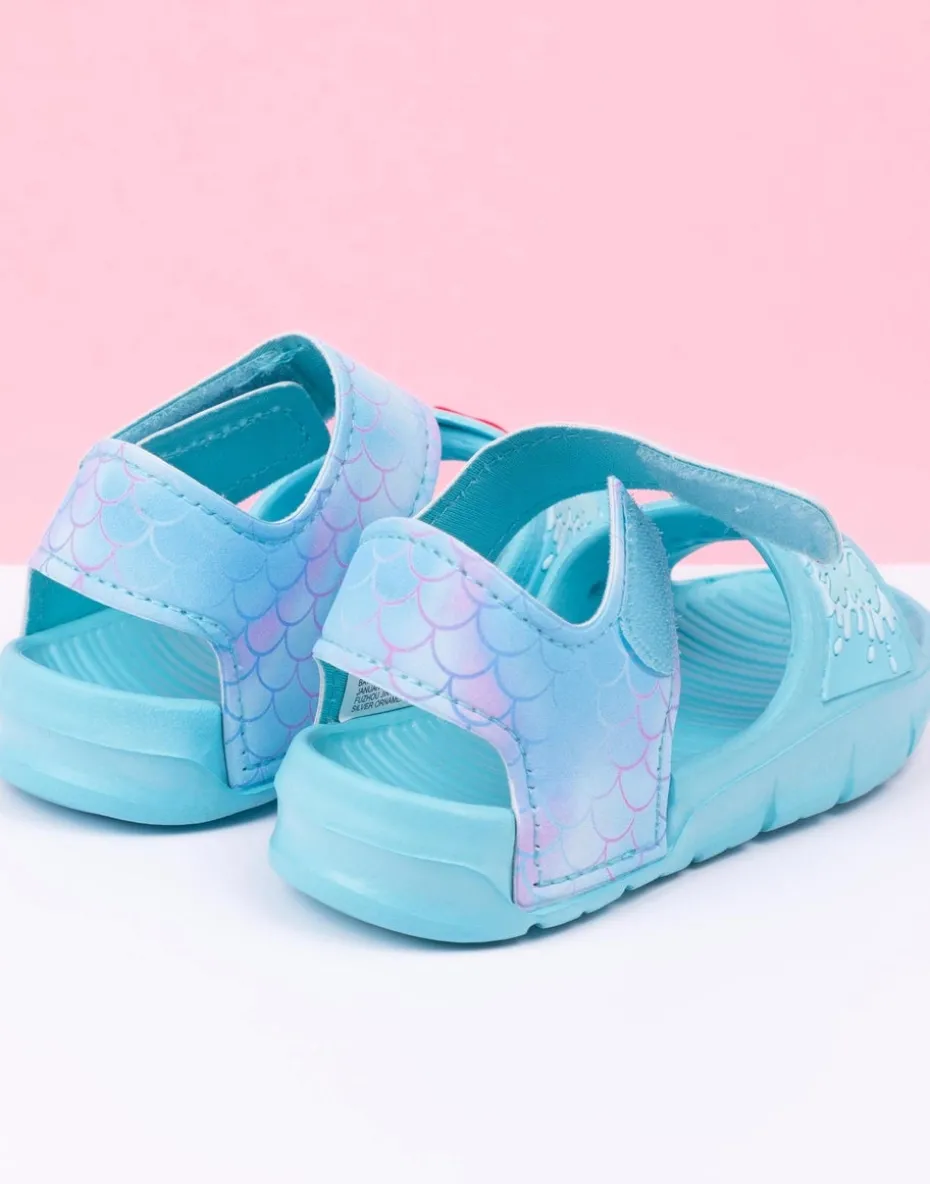 Disney Ariel Kids Green Sandals (Younger 6-12 Older)