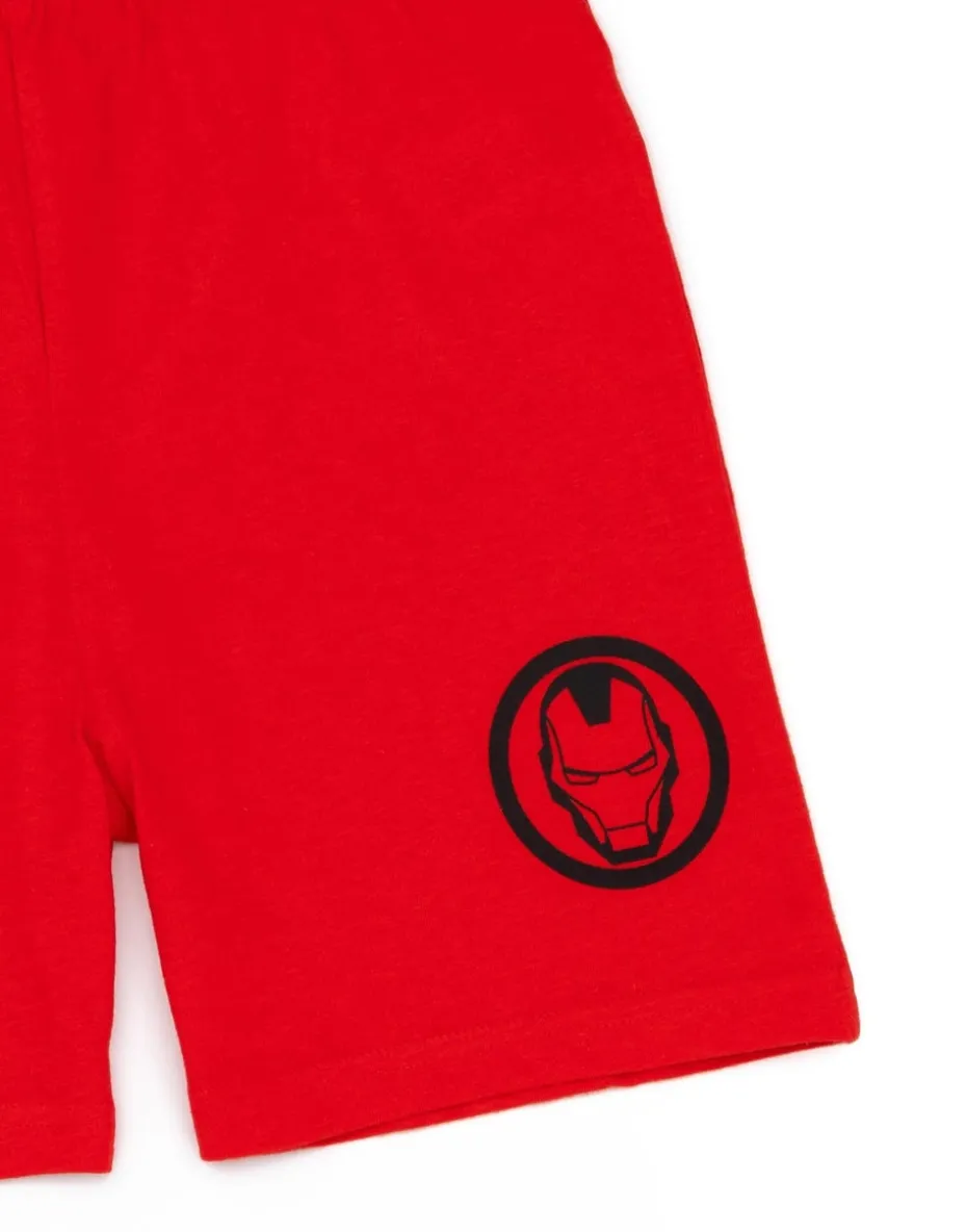 Disney Marvel Iron Man Kids Red Shortie Pyjamas (2-8 Years)