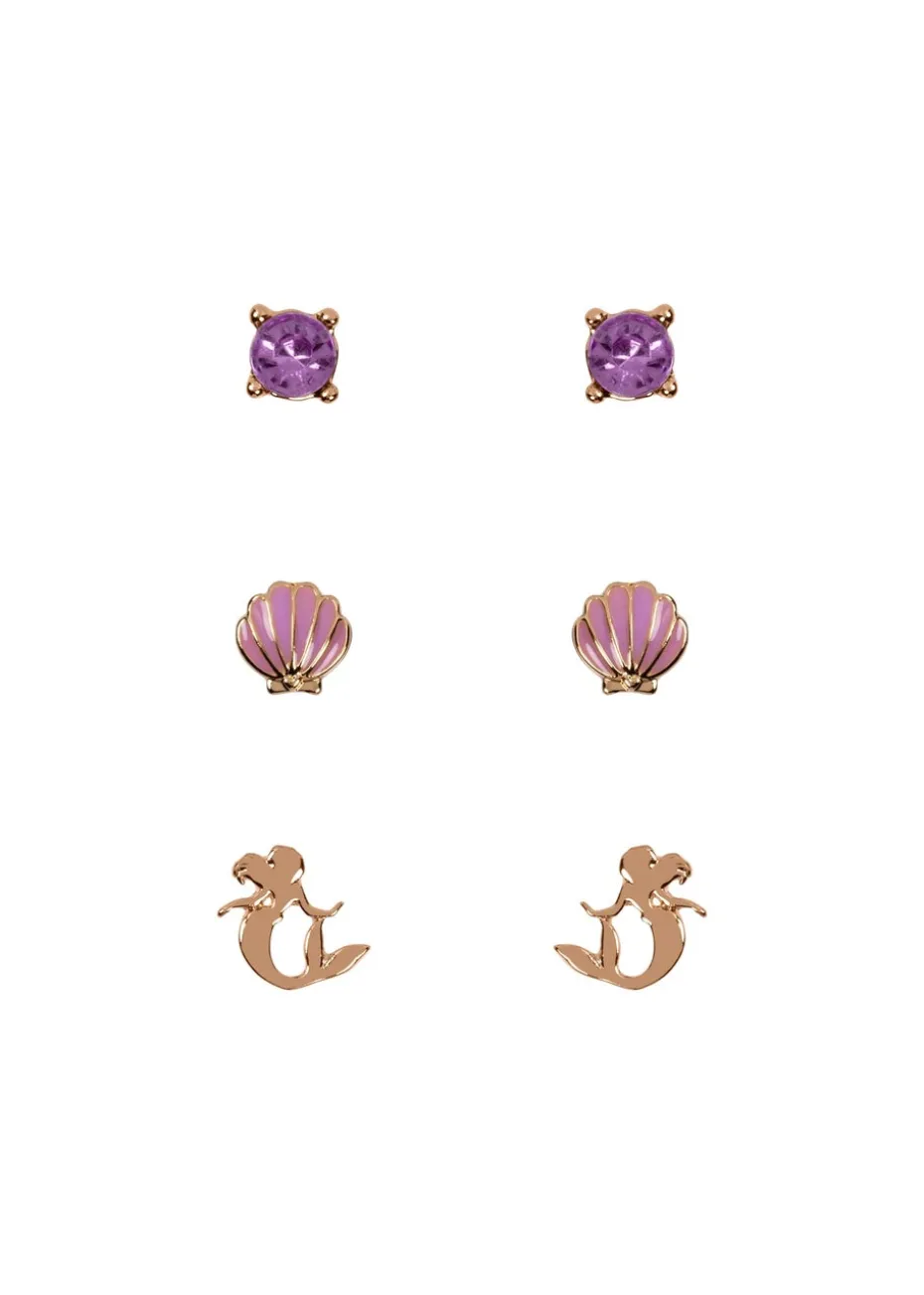 Disney Princess The Little Mermaid Trio Earring Set