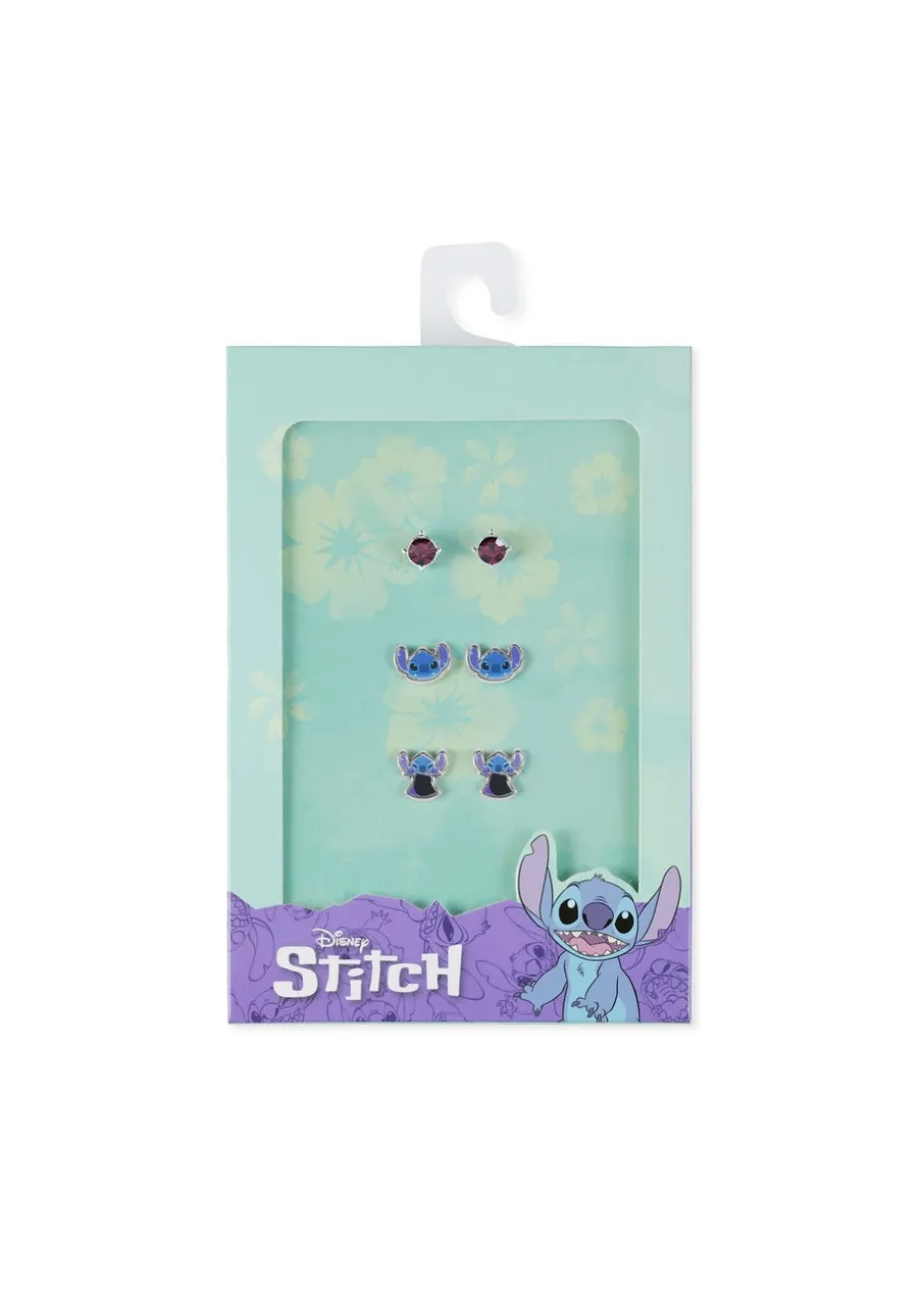 Disney Stitch Blue Costume 3pc Earring Set