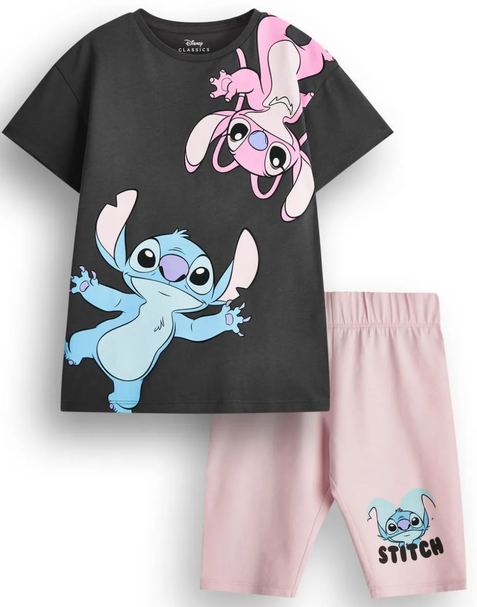 Disney Stitch Kids T-Shirt & Shorts Set (5-14 Years)