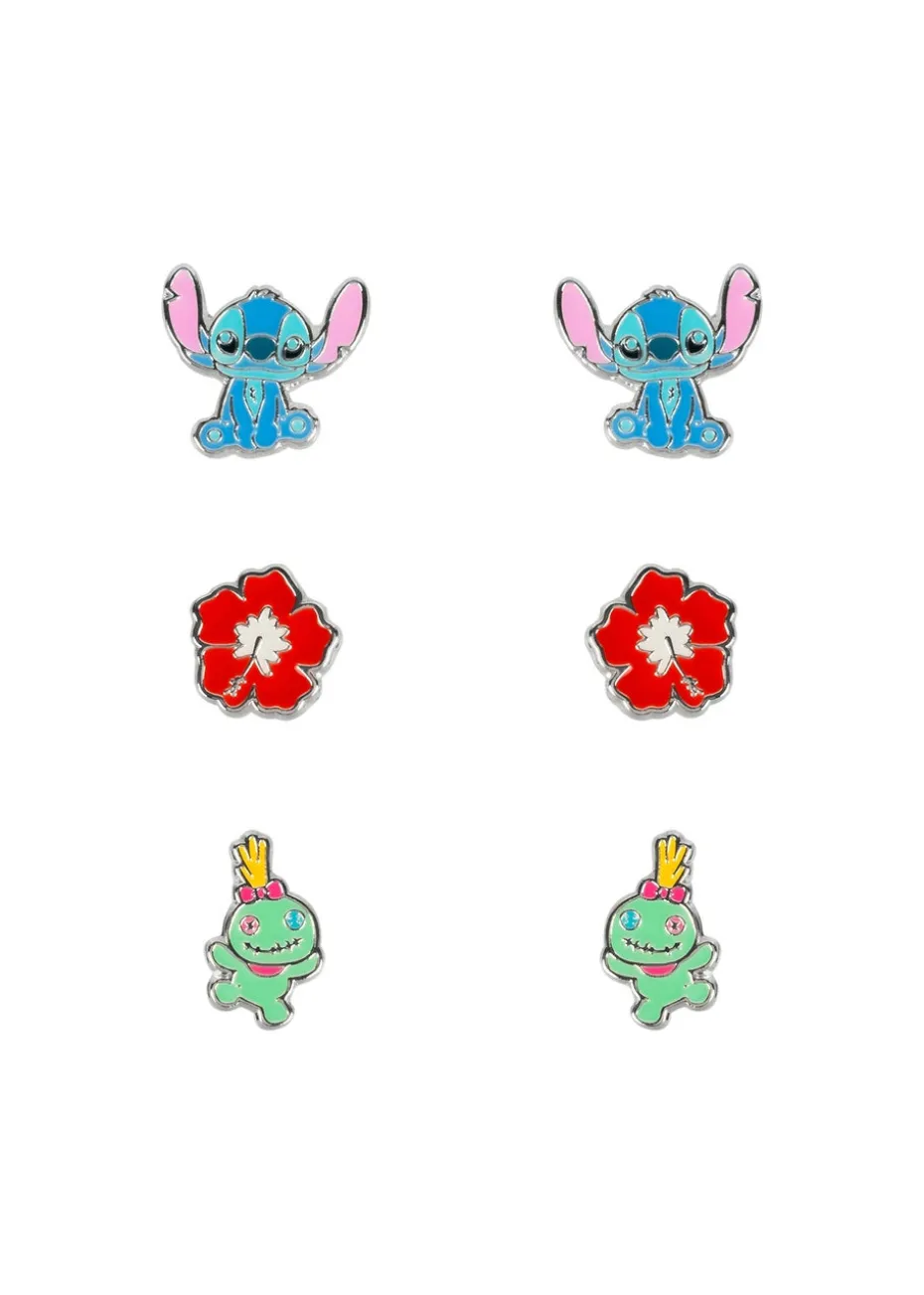 Disney Stitch Trio Earrings Set
