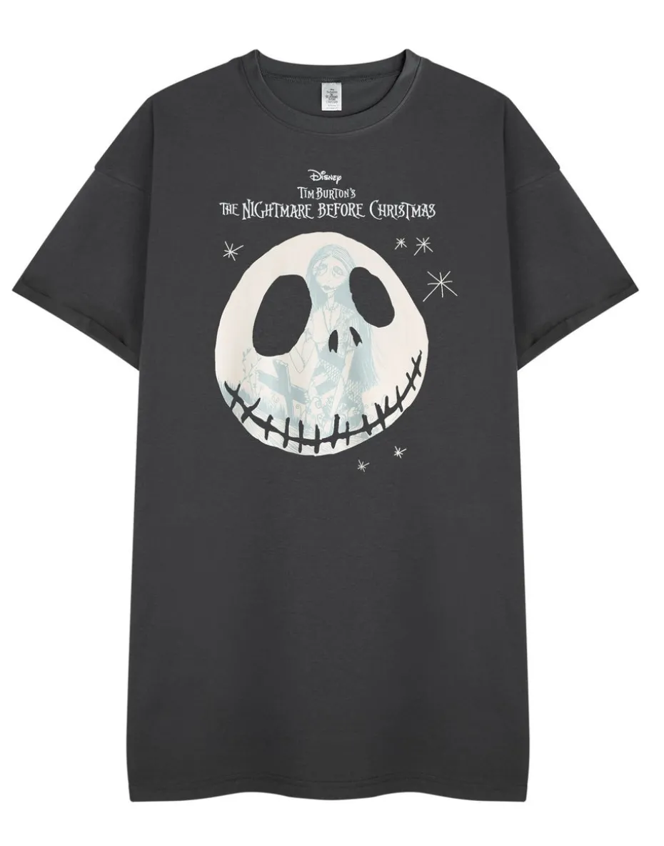 Disney The Nightmare Before Christmas Womens Black Nightdress