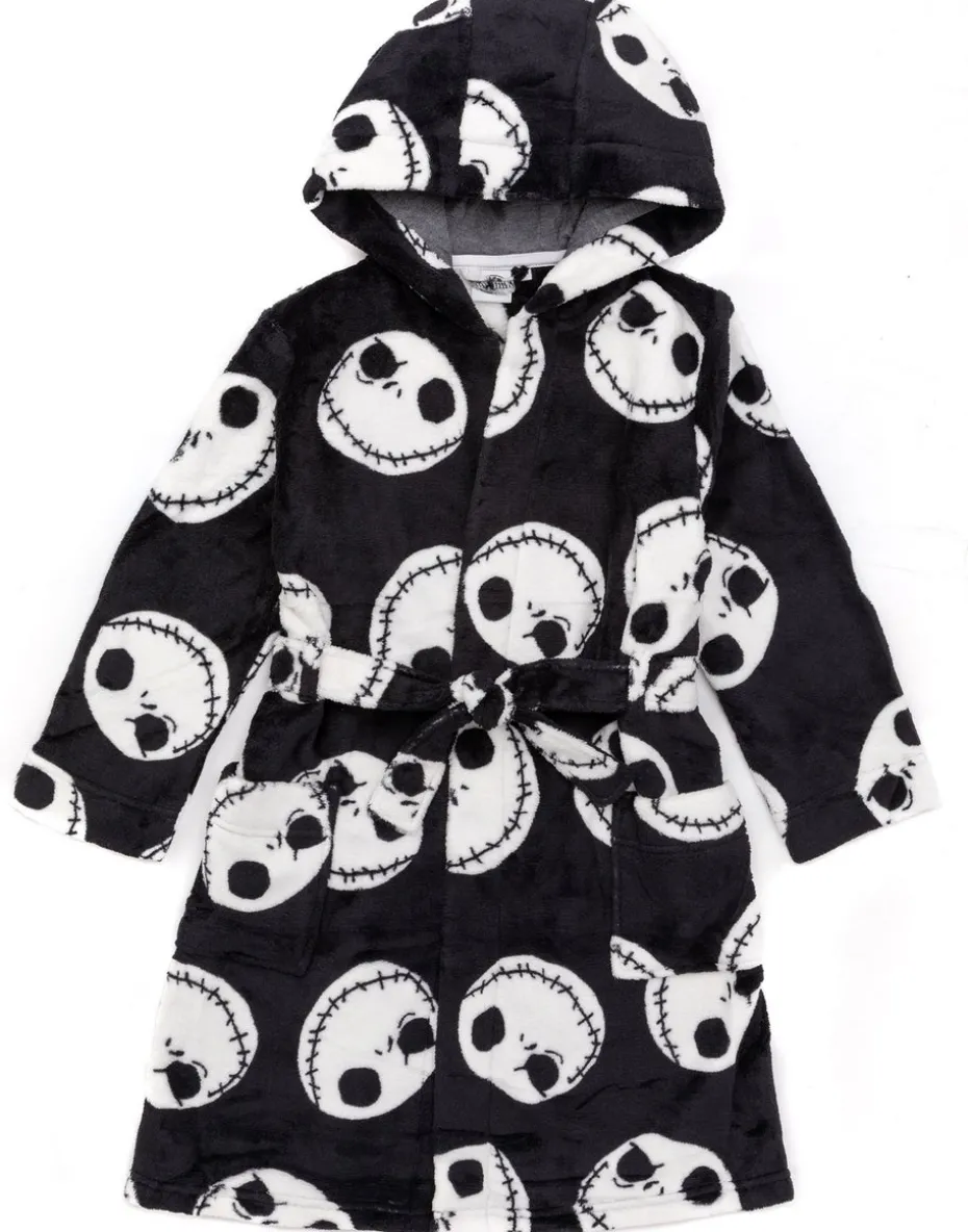 Disney The Nightmare Before Christmas Kids Black Bathrobe (2-14 Years)