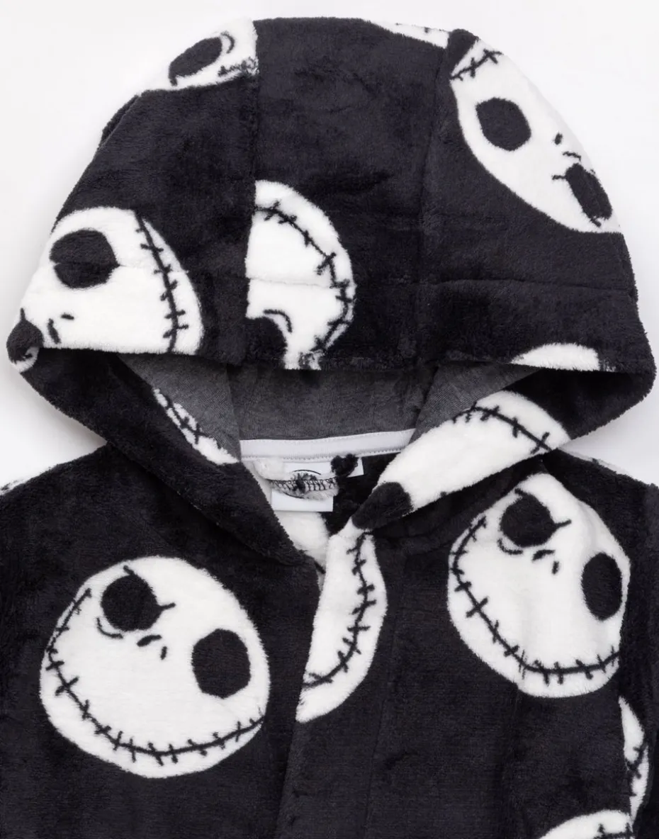 Disney The Nightmare Before Christmas Kids Black Bathrobe (2-14 Years)