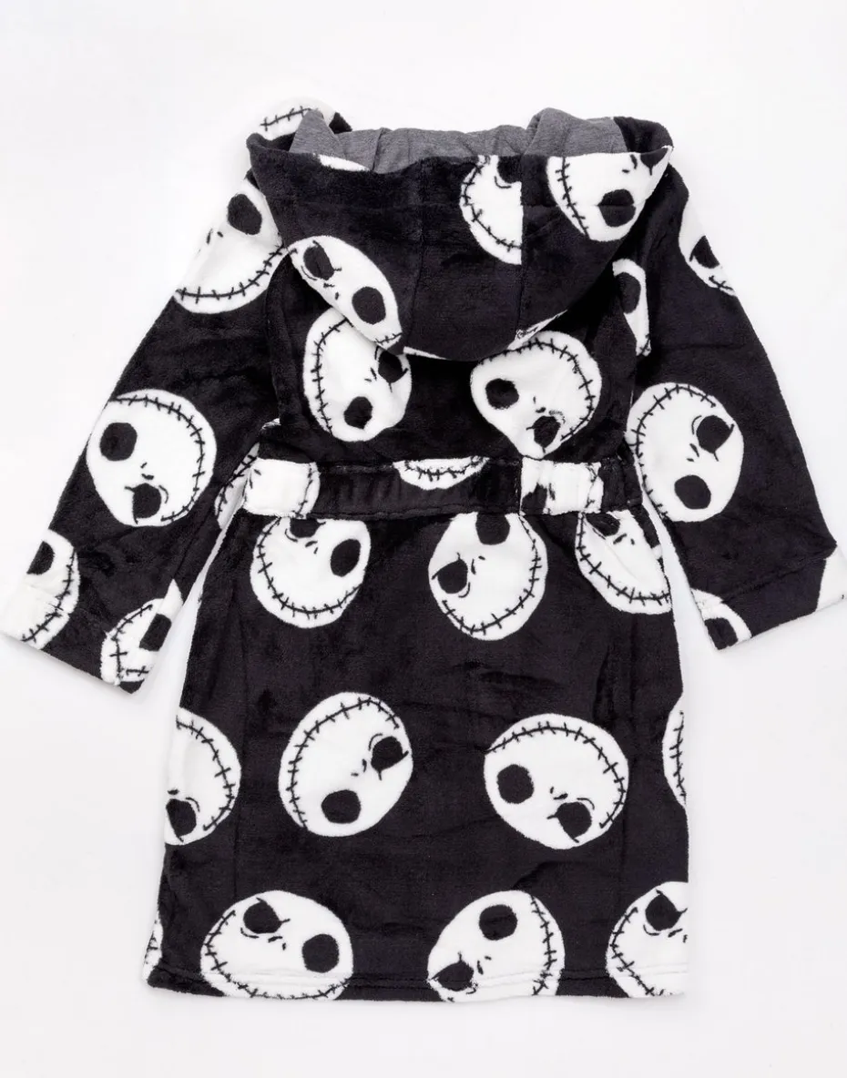 Disney The Nightmare Before Christmas Kids Black Bathrobe (2-14 Years)