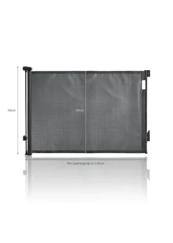 Dreambaby Black Retractable Mesh Roller Gate