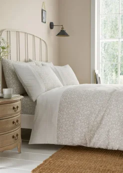 Dreams & Drapes Decorative Tess Natural Fitted Bed Sheet Set