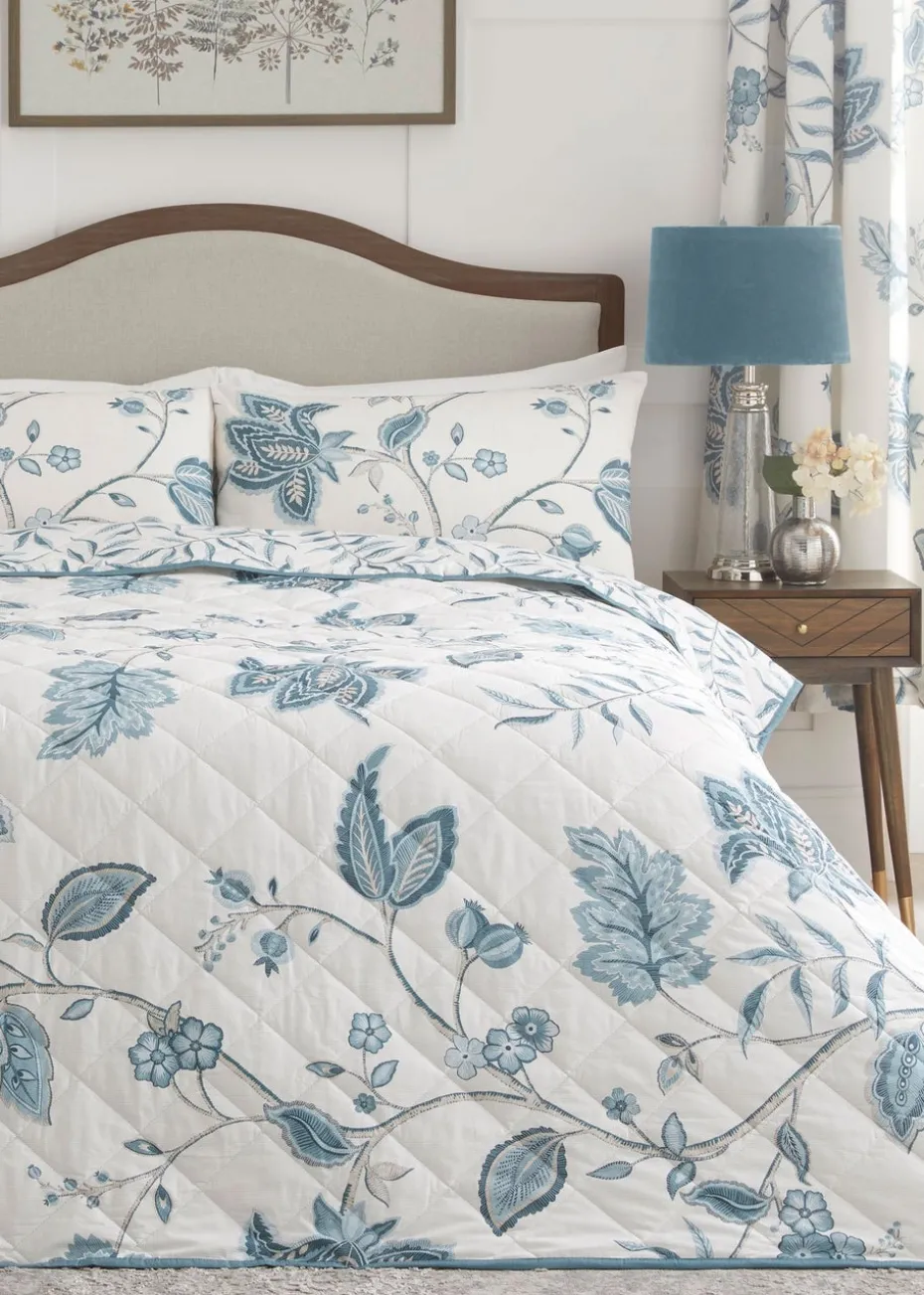 Dreams & Drapes Design Samira Blue Bedspread