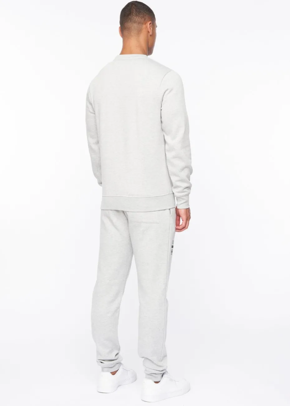 Duck & Cover Grey Marl Jennerkins Crew Sweatshirt