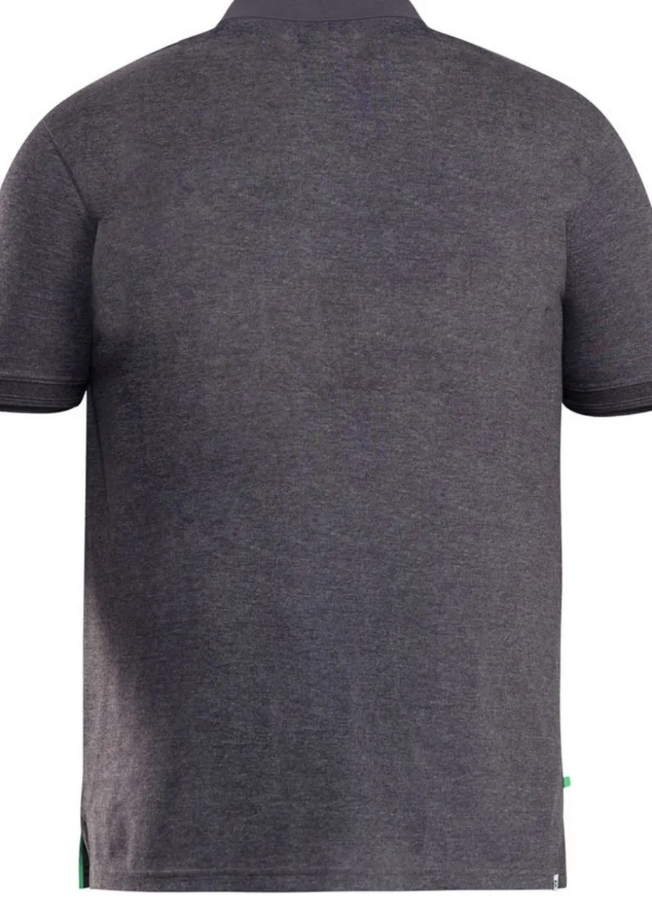 Duke Charcoal Grant Pique Kingsize Polo Shirt