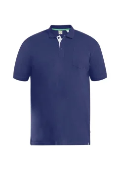 Duke Navy Grant Pique Kingsize Polo Shirt