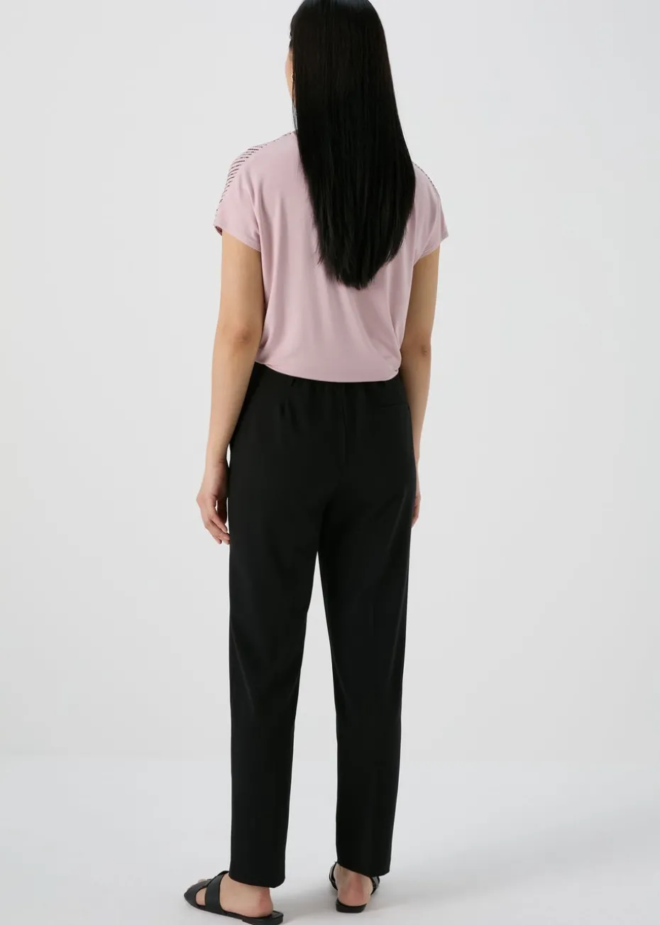 Et Vous Black Straight Leg Trousers