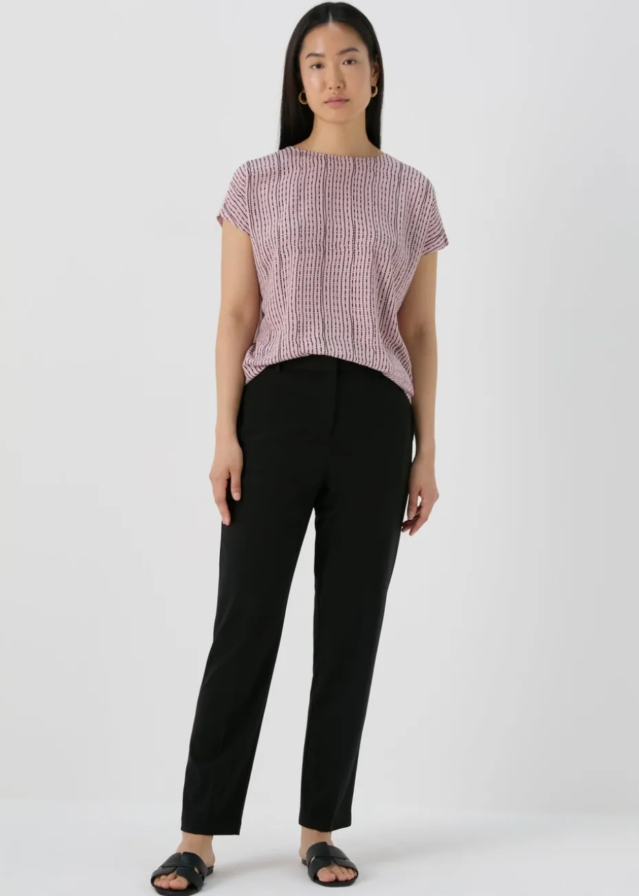 Et Vous Black Straight Leg Trousers