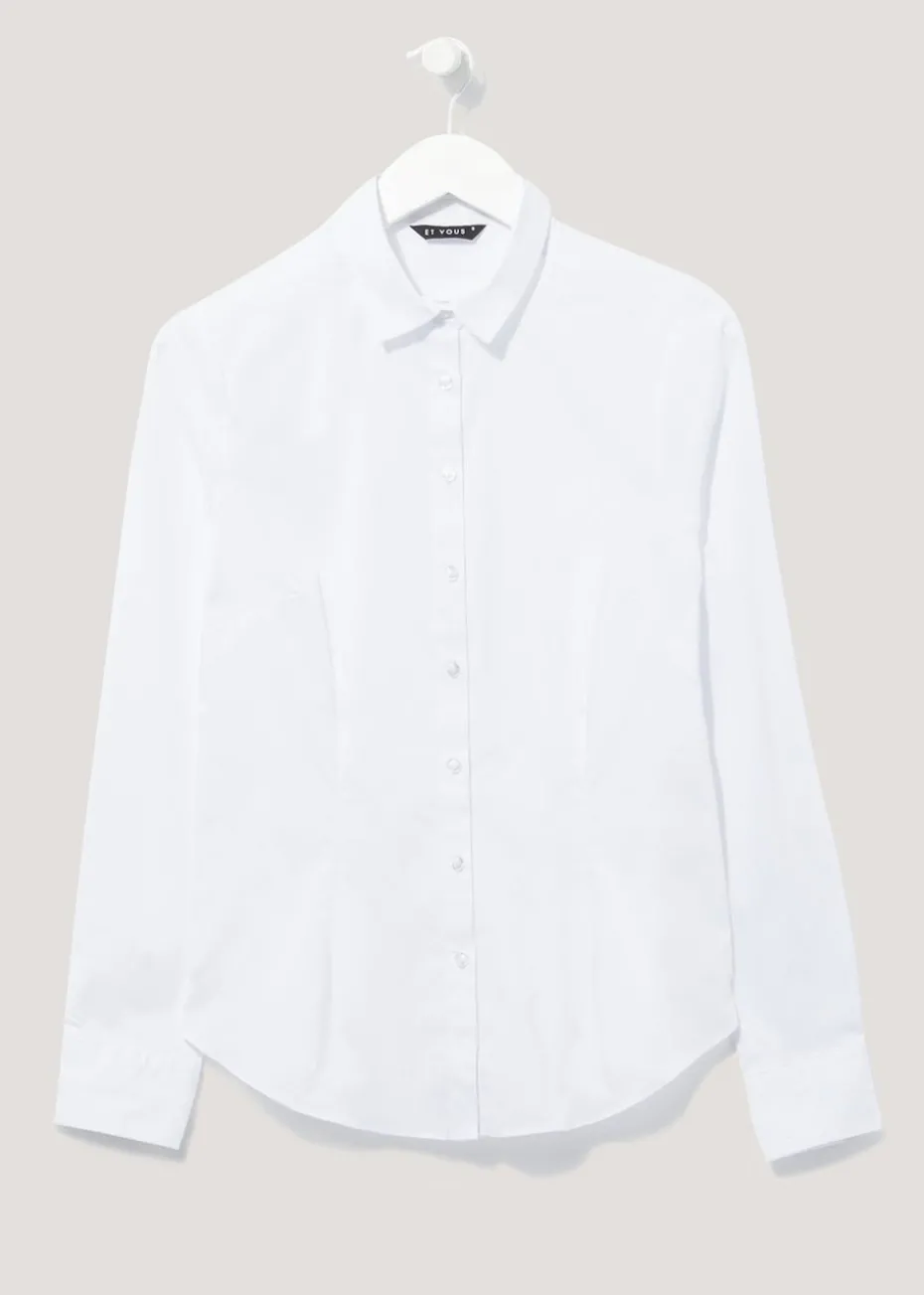 Et Vous White Essential Blouse