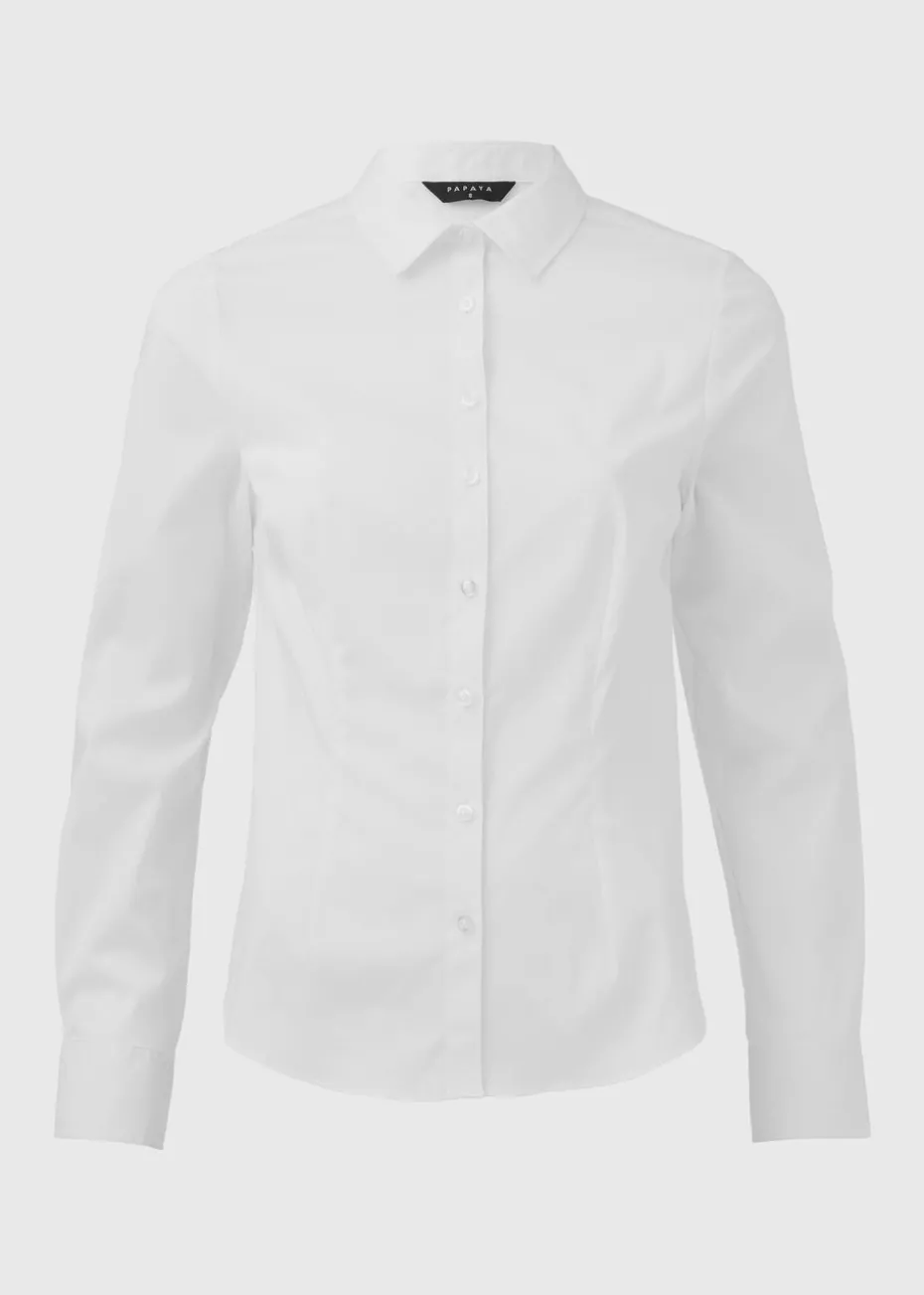 Et Vous White Essential Blouse