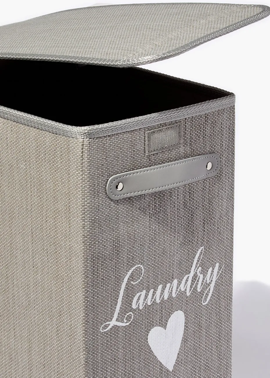Fabric Laundry Basket (50cm x 40cm x 29cm)
