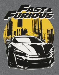 Fast And Furious Grey Logo T-Shirt