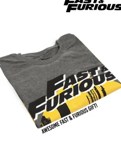 Fast And Furious Grey Logo T-Shirt