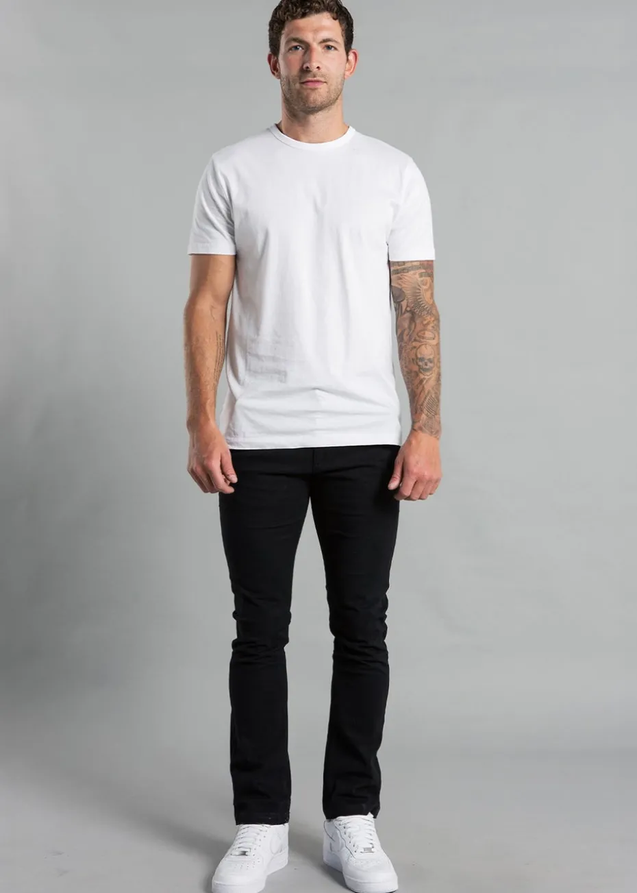 French Connection Black Cotton Regular Fit Chino Trousers