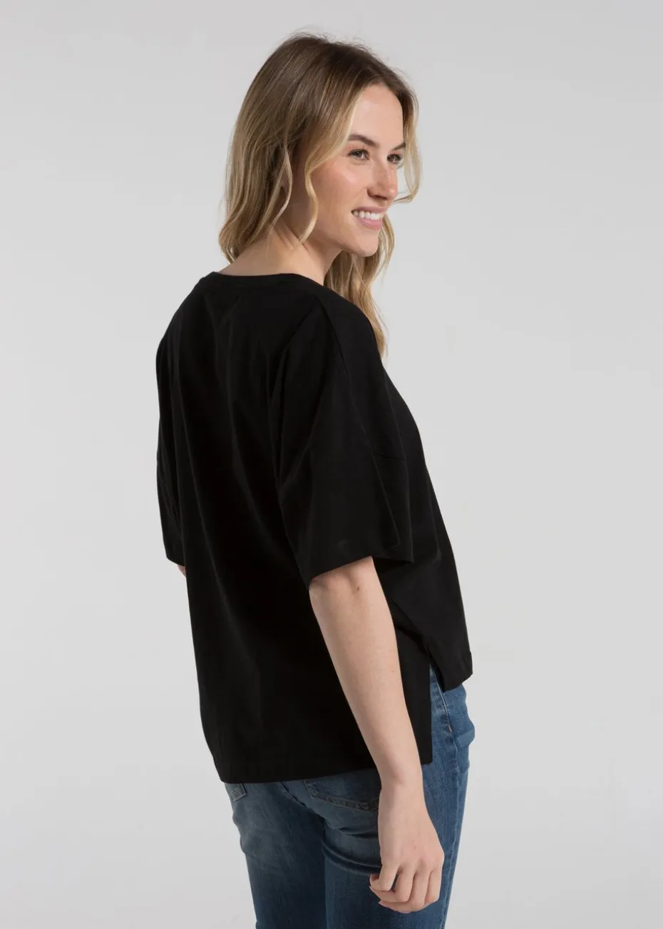 French Connection Black 2-Pack Cotton Printed Short Sleeve T-Shirts