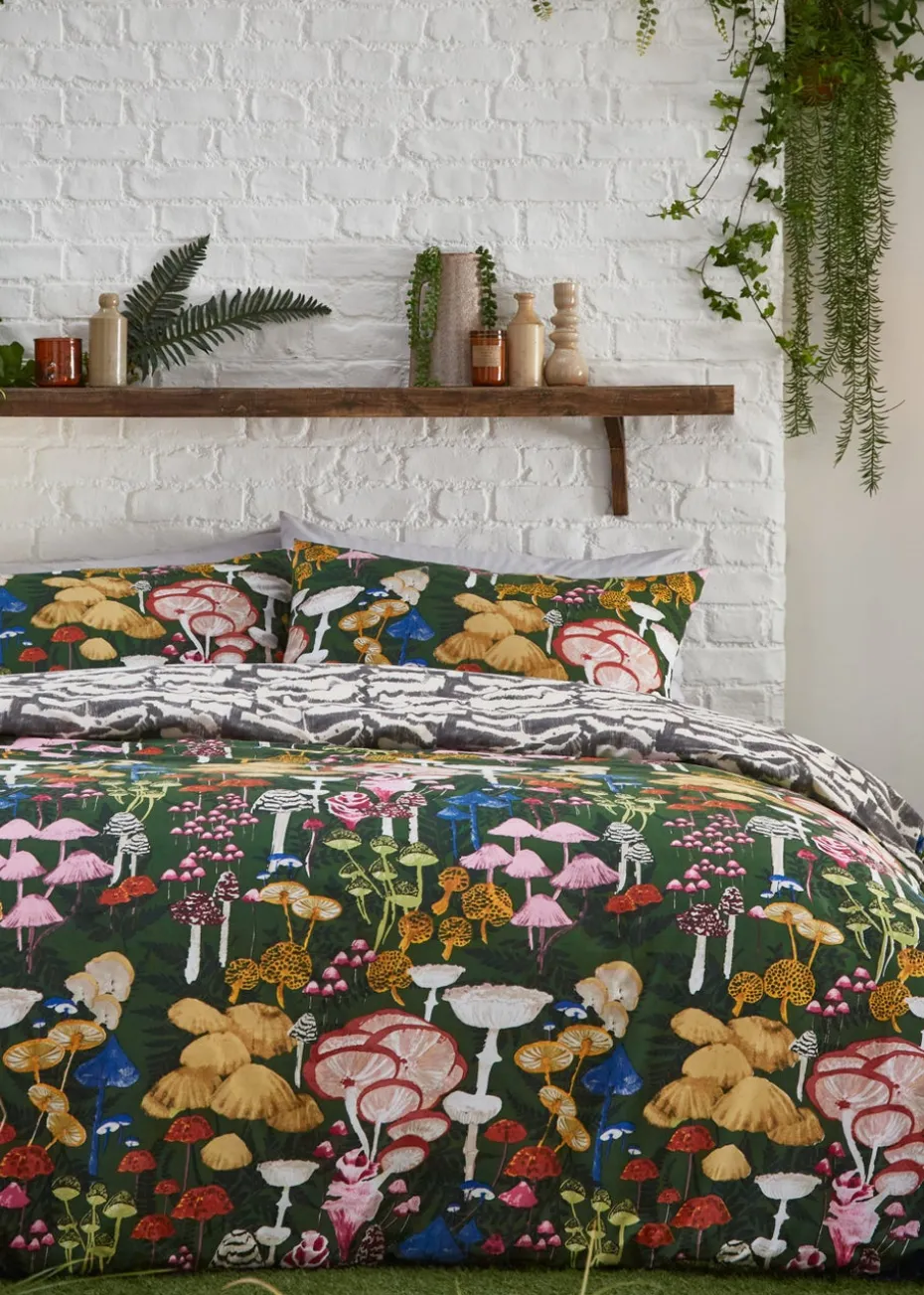 furn. Amanita Abstract Mushroom Duvet Cover Set