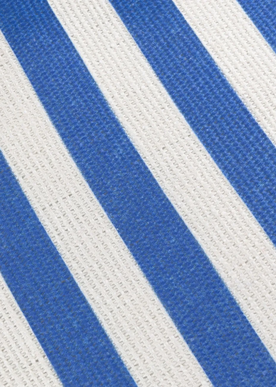 furn. Blue Deck Stripe Woven Outdoor Outdoor Cushion